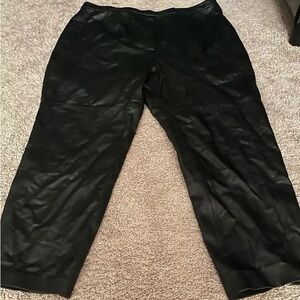 Woman’s 90’s Black leather Pants